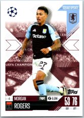 Fotbalová kartička 2024-25 Topps Match Attax EXTRA UEFA Club Competitions Squad Update 4.  Morgan Rogers (Aston Villa)