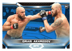 2020 Topps UFC Knockout 32 Omari Akhmedov RC - Middleweight /75