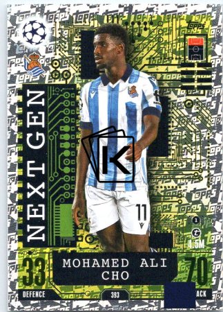 Fotbalová kartička 2023-24 Topps Match Attax UEFA Club Competitions Next Gen 393 Mohamed Ali Cho Real Sociedad de Fútbol
