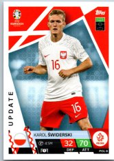 fotbalová karta Topps Match Attax EURO 2024 Update POL8 Karol Swiderski (Poland)