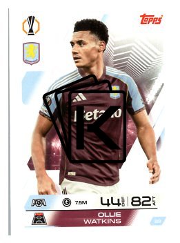 fotbalová kartička 2025-26 Topps Match Attax UCC 89 Ollie Watkins (Aston Villa)