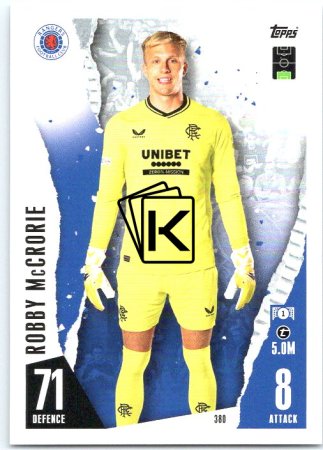 Fotbalová kartička 2023-24 Topps Match Attax UEFA Club Competitions 380	Robby McCrorie Rangers FC