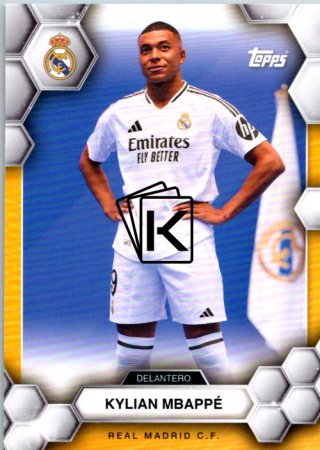 fotbalová kartička 2024-25 Topps Real Madrid CF Fan Set 17 Kylian Mbappé