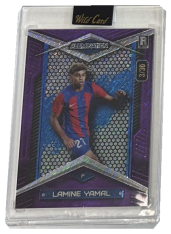 limitovaná karta 2025 Wild Card Alumination Purple Lamine Yamal RC 3/30