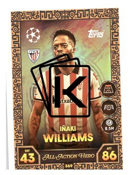 fotbalová kartička 2025-26 Topps Match Attax UCC 369 Iñaki Williams (Athletic Club)