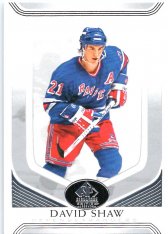 Hokejová karta 2020-21 Upper Deck SP Legends Signature Edition 150 David Shaw - New York Rangers