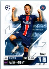 fotbalová kartička 2024-25 Topps Match Attax UEFA Club Competitions  163 Warren Zaire Emery (Paris Saint-Germain)