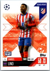 Fotbalová kartička 2024-25 Topps Match Attax EXTRA UEFA Club Competitions Squad Update 15.  Samuel Lind (Atlético de Madrid)