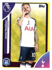 fotbalová kartička 2025-26 Topps  Premier League 262 James Maddison (Tottenham Hotspur)-PARALLEL Yellow