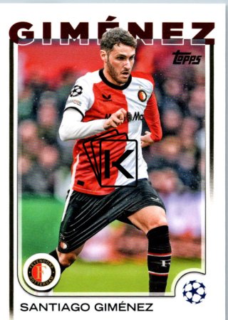 fotbalová kartička 2024-25 Topps UEFA Club Competitions Flagship 189 Santiago Giménez Feyenoord