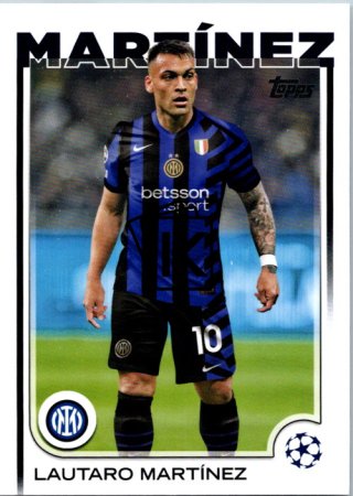 fotbalová kartička 2024-25 Topps UEFA Club Competitions Flagship 50 Lautaro Martínez Inter Milan