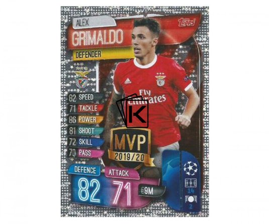 Fotbalová kartička 2019-2020 Topps Match Attax Champions League MVP  Alex Grimaldo