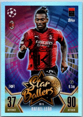 Fotbalová kartička 2023-24 Topps Match Attax UEFA Club Competitions Star Ballers Limited Edition BB 15 Rafael Leão (AC Milan)