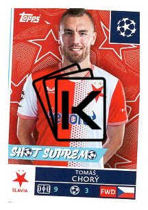 2025-26 Topps Champions League SK Slavia Praha 408 Tomáš Chorý