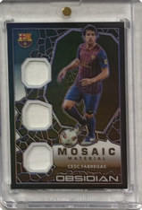 relic karta Panini Obsidian Cesc Fàbregas FC Barcelona Mosaic Material Relic 30/75