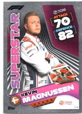 2022 Topps Formule 1Turbo Attax F1 Superstars 318 Kevin Magnussen (Haas)