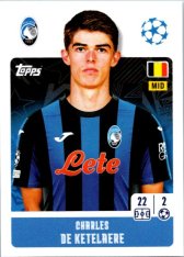 2024-25 Topps Champions League 85 Charles De Ketelaere (Atalanta BC)