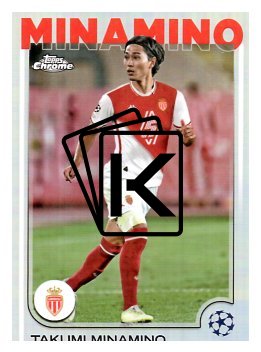 fotbalová kartička 2024-25 Topps Chrome Refractor 57 - Takumi Minamino