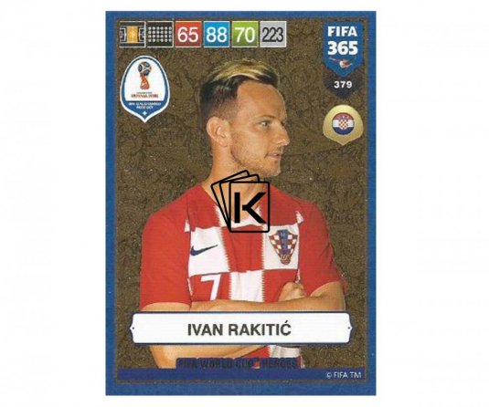 Fotbalová kartička Panini FIFA 365 – 2019 Heroes 379 Ivan Rakitic (Croatia)