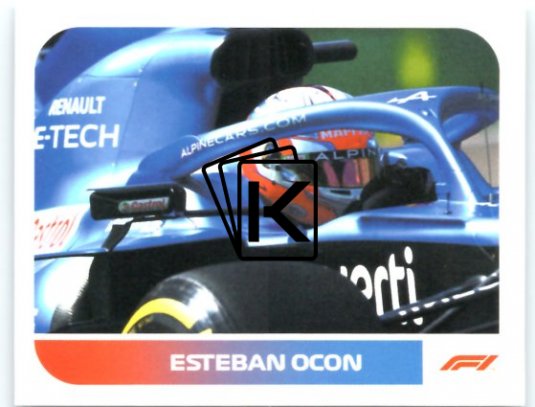 samolepka 2021 Topps Formule 1 95 Esteban Ocon Alpine