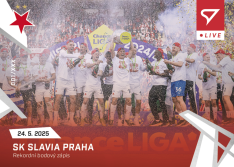 fotbalová kartička 2024-25 SportZoo Chance Liga Live L-72 SK Slavia Praha