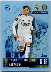 fotbalová kartička 2024-25 Topps Match Attax UEFA Club Competitions 128 Federico Valverde (Real Madrid CF)