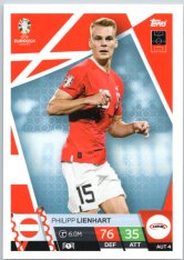 fotbalová karta Topps Match Attax EURO 2024 AUS4 Philipp Lienhrt (Austria)